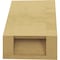 Ekena Millwork 5-inch W x 6-inch D x 6-inch H Funston Rough Cedar Woodgrain TimberThane Knee Brace, Primed BRCUR05X06X06FSTRCPR - alternate 5